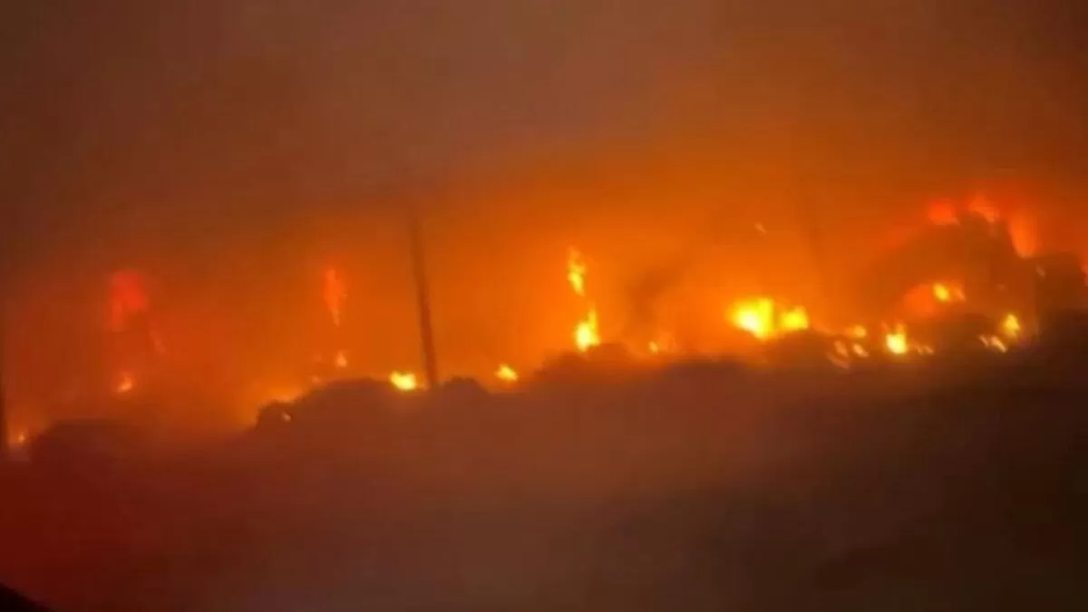 Arrasa incendio con recicladora en Altamira; no hubo heridos