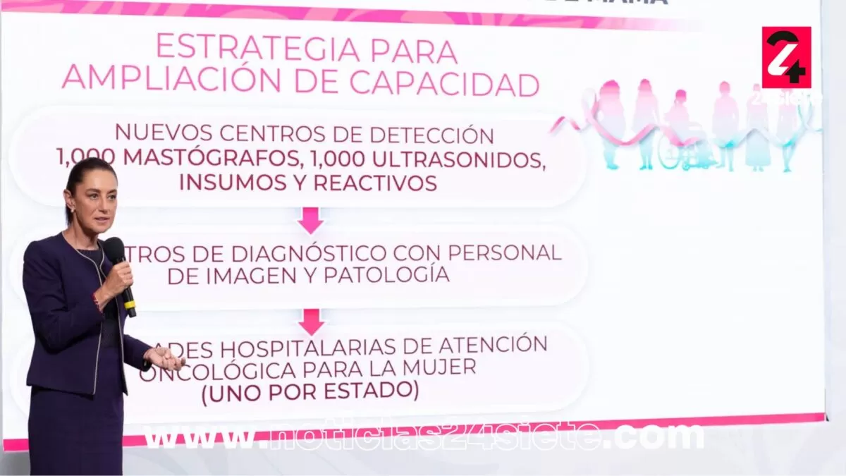 Sheinbaum impulsa modelo universal de atención al cáncer de mama