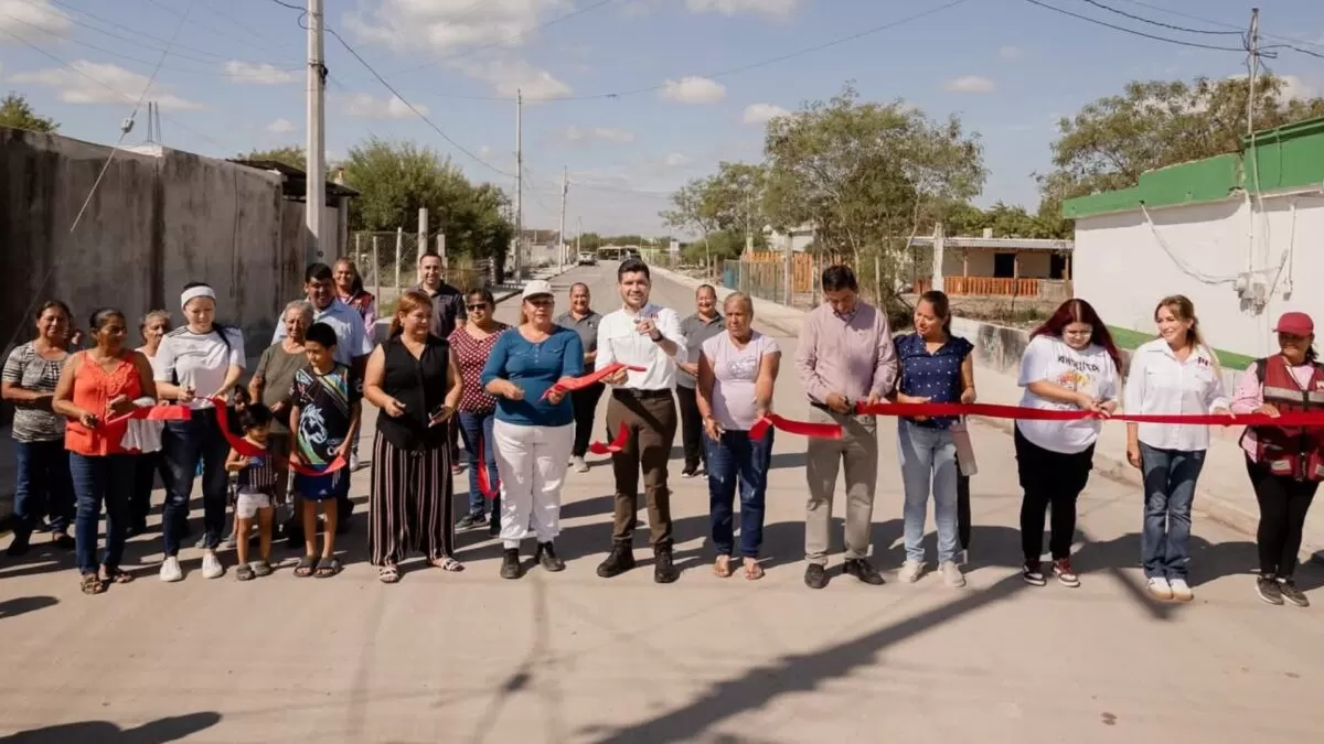Beto Granados entrega obras viales por más de seis millones de pesos en Matamoros
