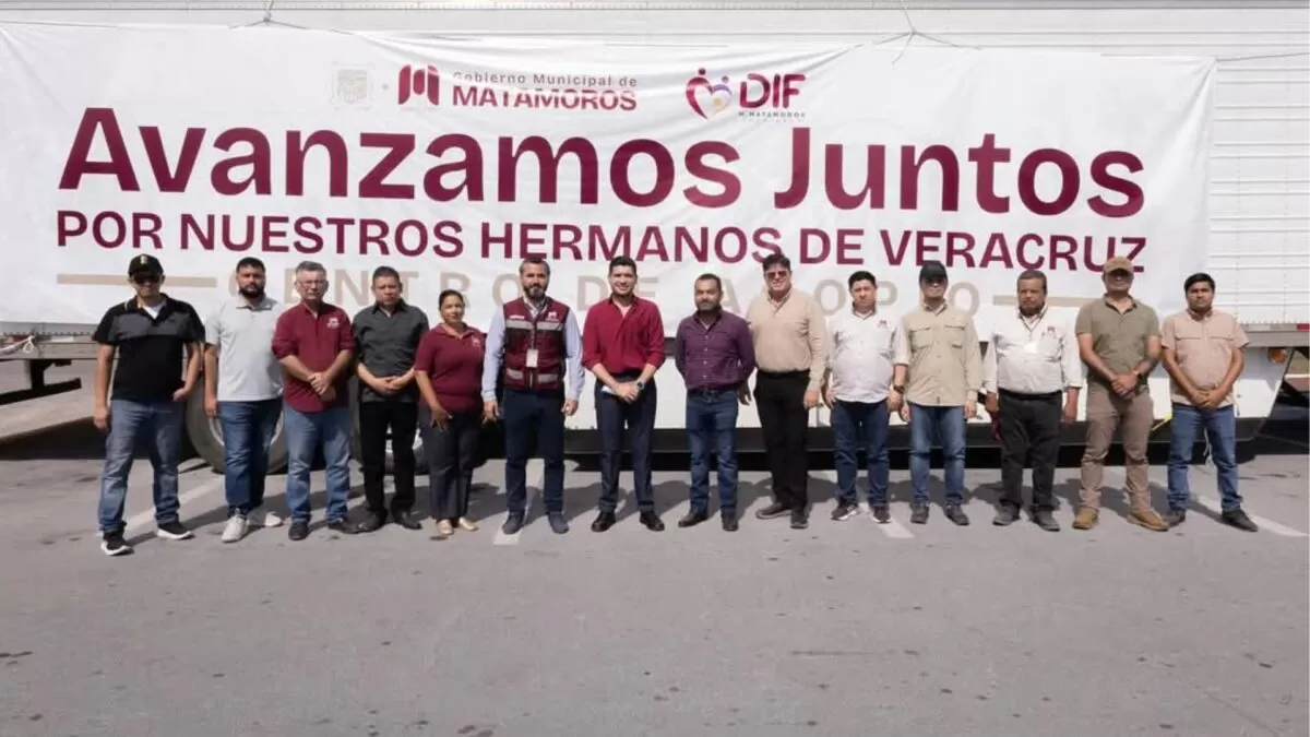 Beto Granados destaca la unión de Matamoros en apoyo a Veracruz
