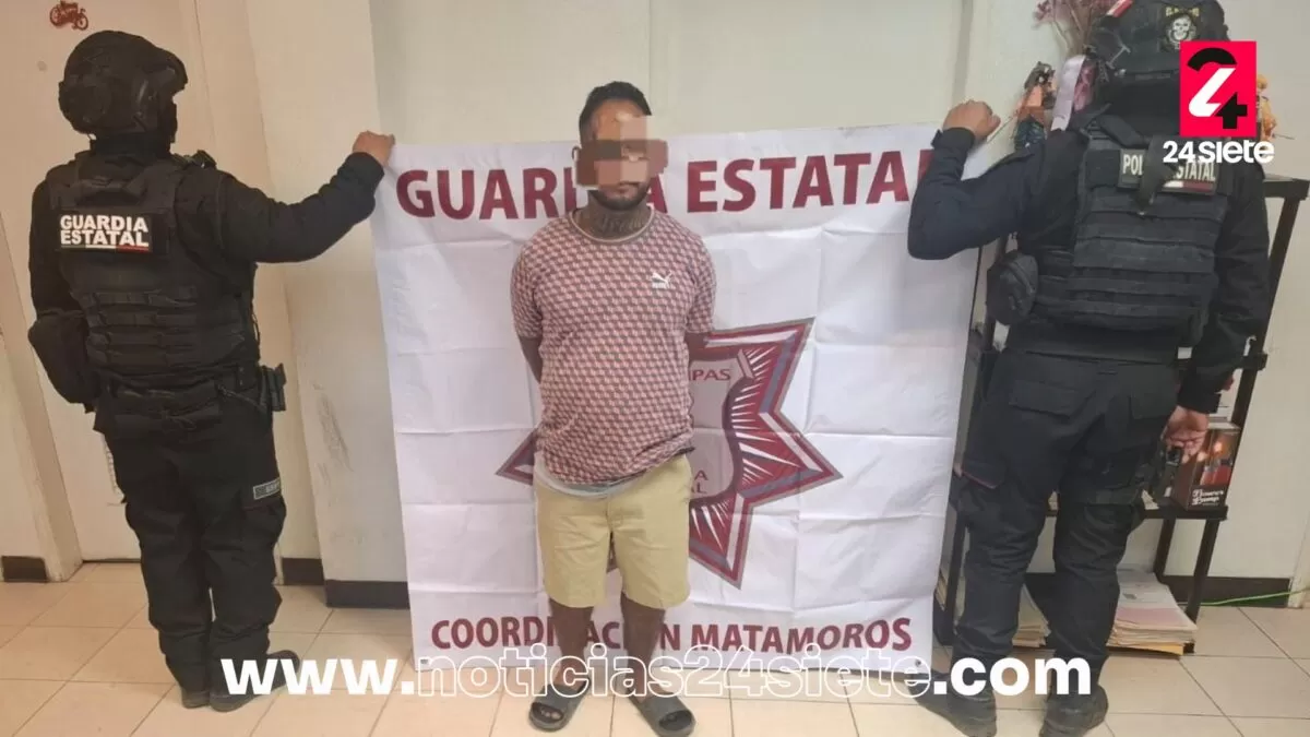 Autoridades detienen a hombre que comercializaba droga en Matamoros