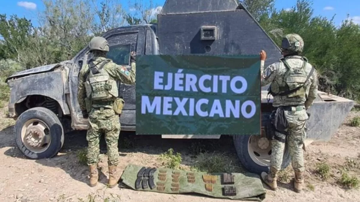 Aseguran “narco-monstruo” y arsenal en Méndez, Tamaulipas