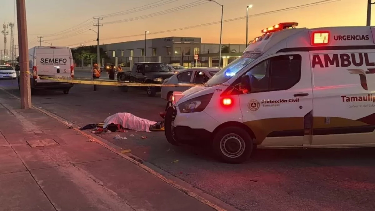 Muere hombre atropellado frente a maquiladoras en Reynosa