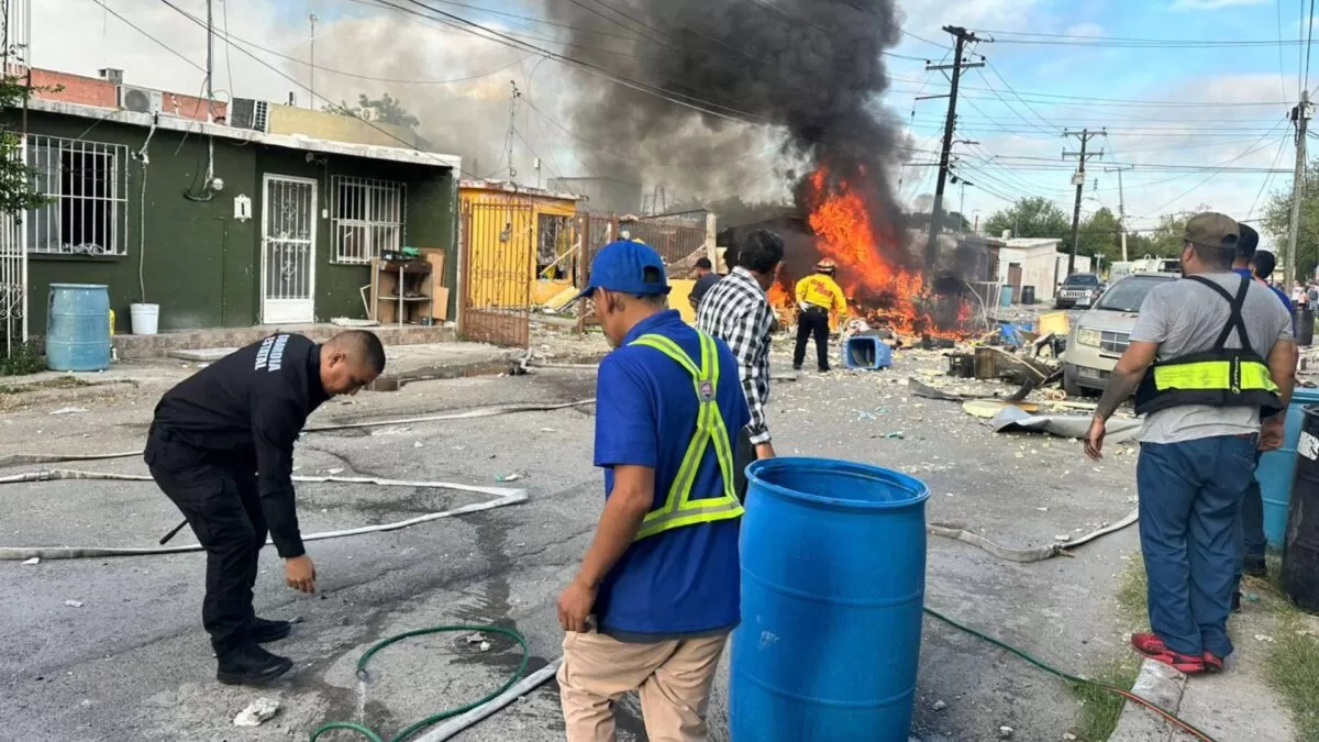 Explosión por fuga de gas alerta a vecinos en Nuevo Laredo