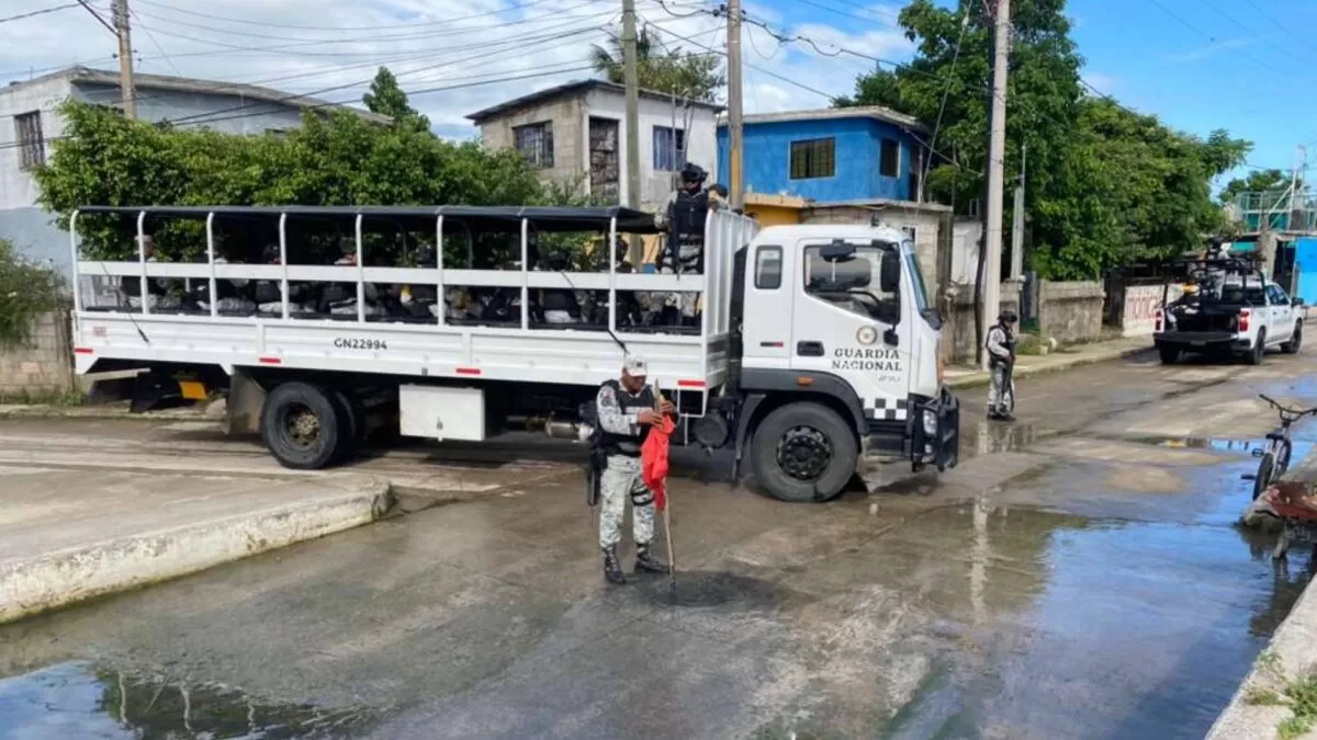 Refuerza Guardia Nacional vigilancia en zonas bajas de Tampico