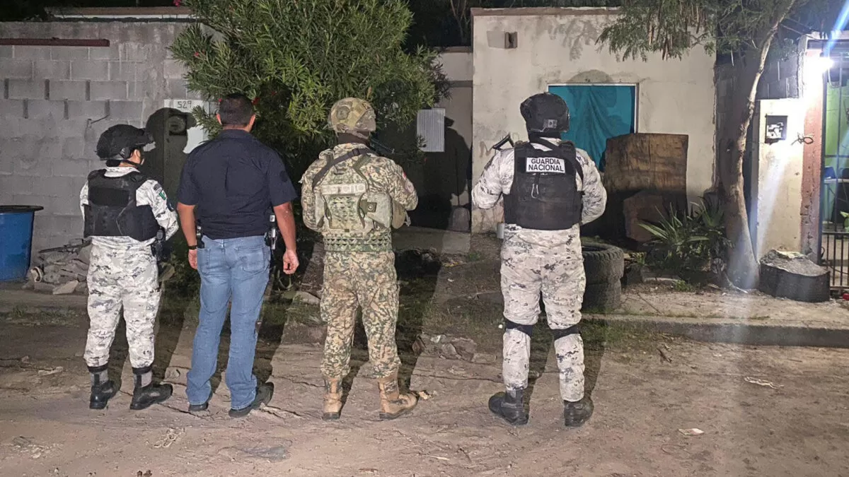 Aseguran droga y ponchallantas durante cateo en Reynosa