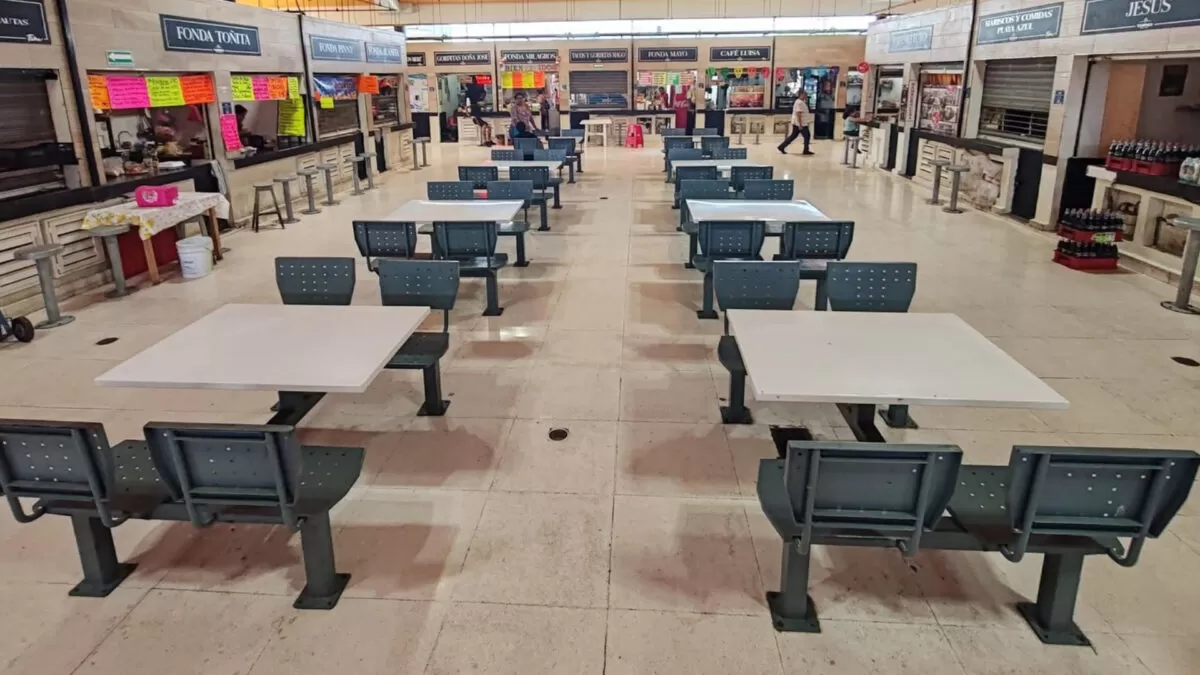 Bajas ventas dejan vacías las cocinas del mercado municipal de Tampico