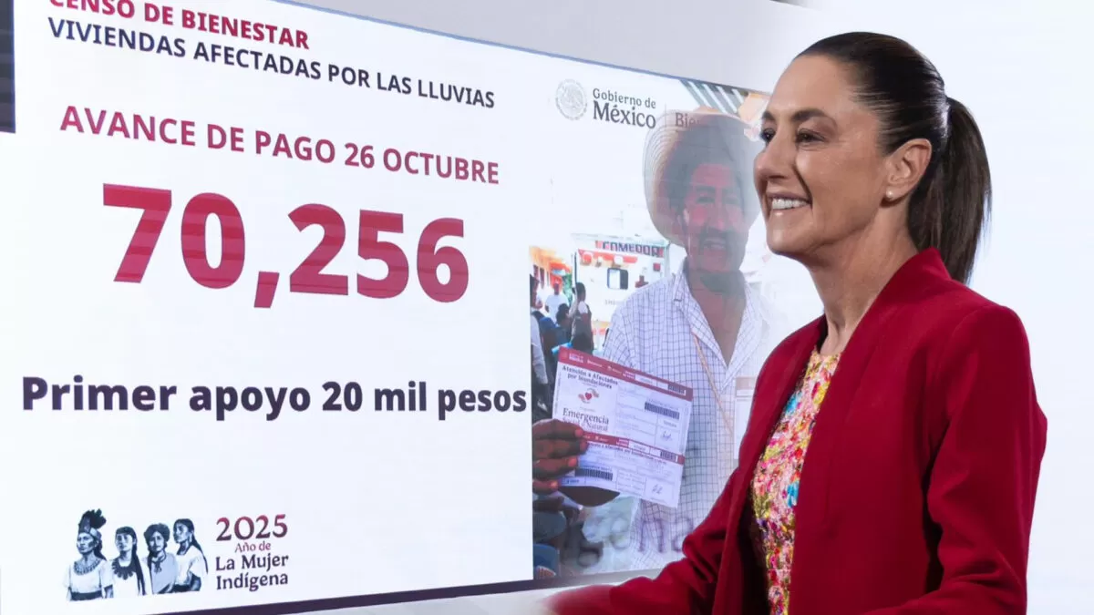 Entregan apoyos a más de 70 mil familias damnificadas por lluvias