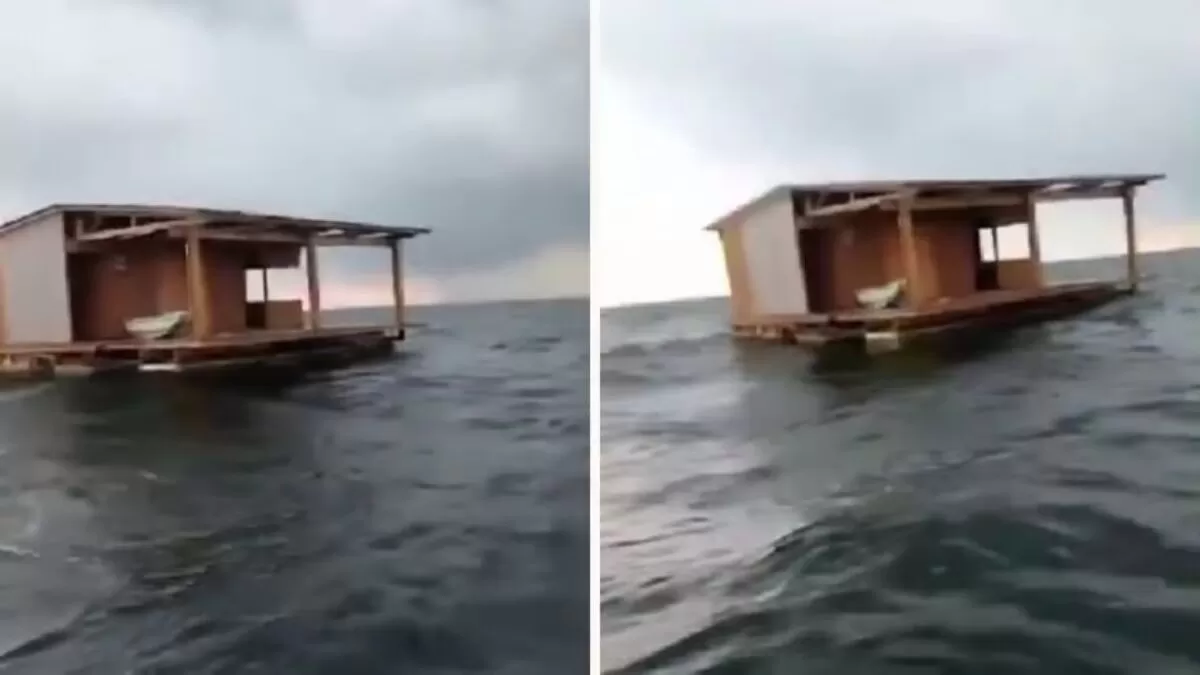 Aparece restaurante a 200 km de Tuxpan tras ser arrastrado por el río
