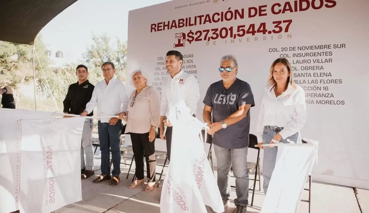 Fortalece Matamoros su infraestructura con inversión histórica en pavimentación y drenaje