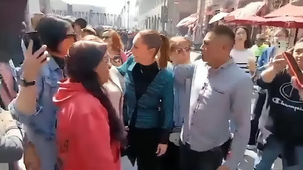 Detienen al hombre que acosó a Sheinbaum en el Centro Histórico