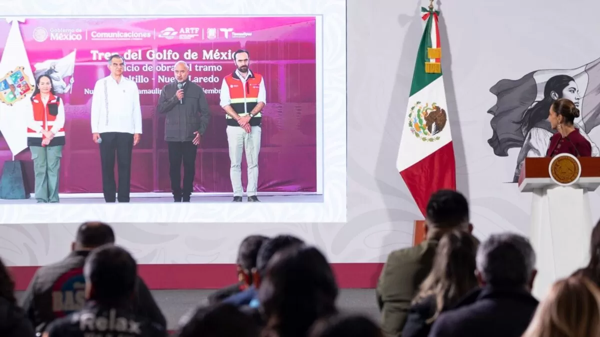 Dan banderazo inicial a obras del Tren Saltillo-Nuevo Laredo en Tamaulipas