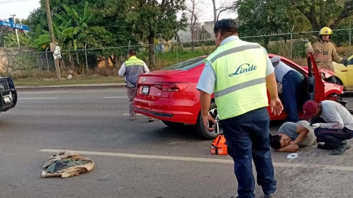 Accidente en Avenida de la Industria deja un lesionado en Altamira