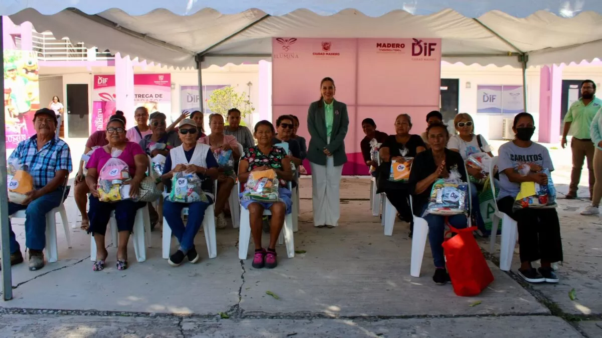 Dunia Marón refuerza apoyo alimentario a familias de Ciudad Madero