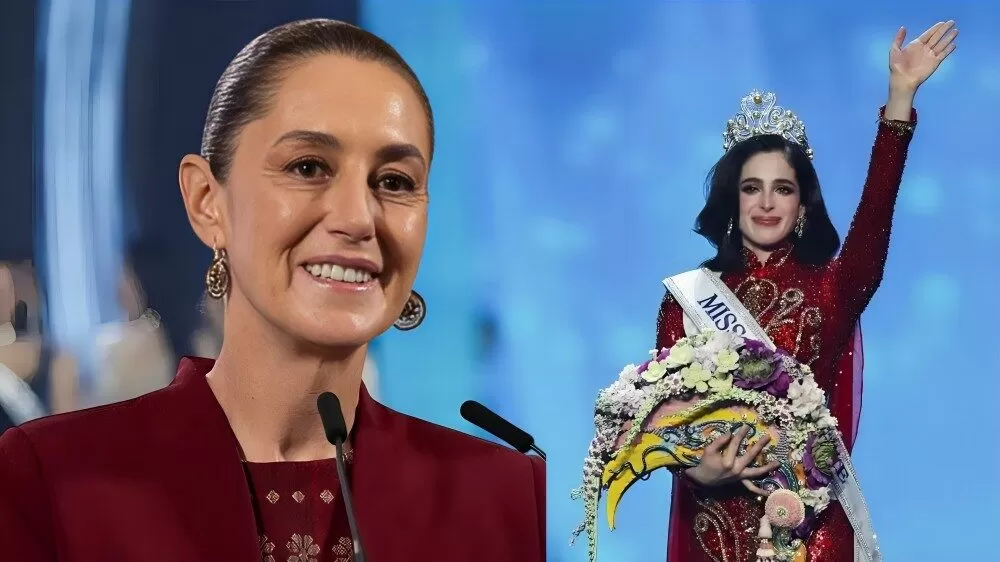 Sheinbaum celebra triunfo de Fátima Bosch en Miss Universo 2025