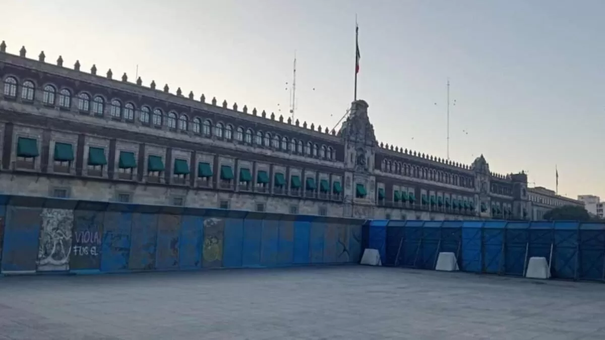 Palacio Nacional y Catedral amanecen blindados por marcha del 25N