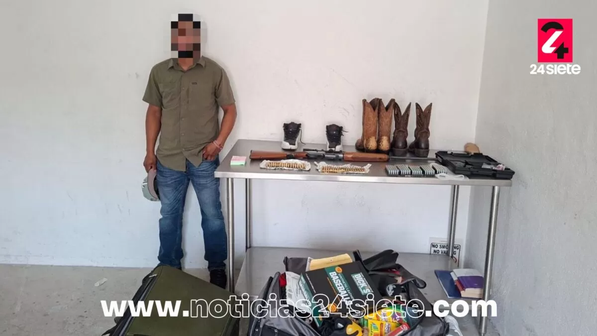 Detienen a pasajero con rifle y cartuchos en cruce Brownsville–Matamoros