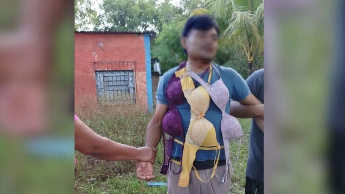 Vecinos atrapan a “ladrón de brasieres” en Veracruz