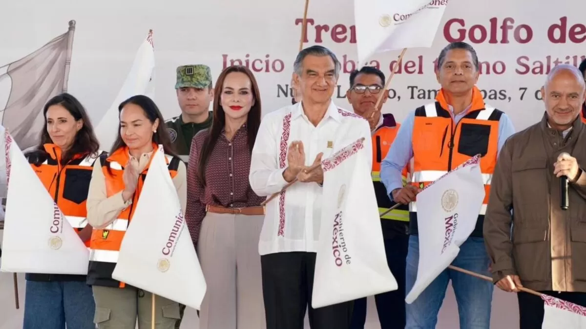 Américo Villarreal da banderazo al tren Nuevo Laredo–Saltillo