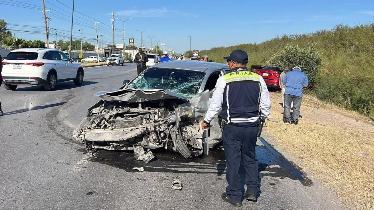 Fuerte choque deja dos personas lesionadas en Reynosa