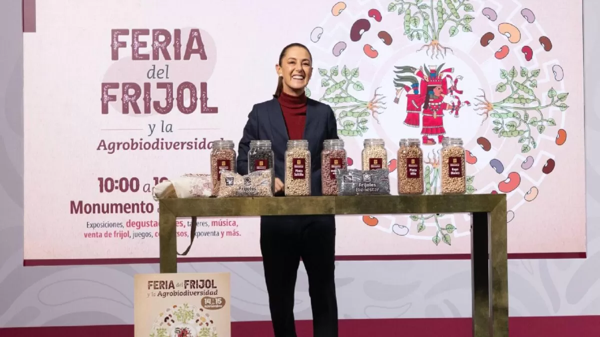 Sheinbaum presenta los “Frijoles Bienestar” e invita a la Feria Nacional del Frijol