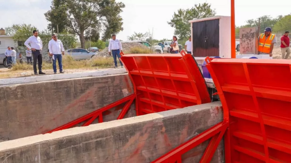Reynosa refuerza su abasto de agua con rehabilitación de compuertas