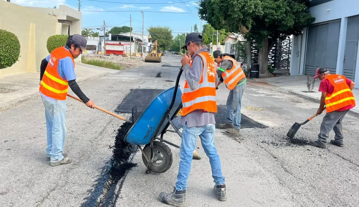 Aplica Municipio de Victoria plan de bacheo en fin de semana