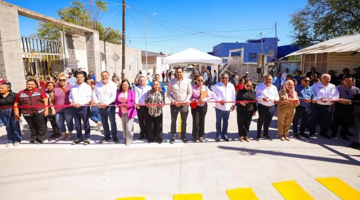 Inauguró Carlos Peña Ortiz otra pavimentación hidráulica