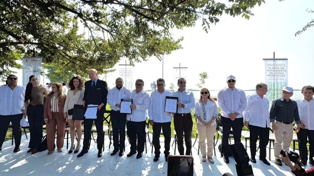 Encabeza Armando Martínez acuerdo para construir la PTAR en Altamira