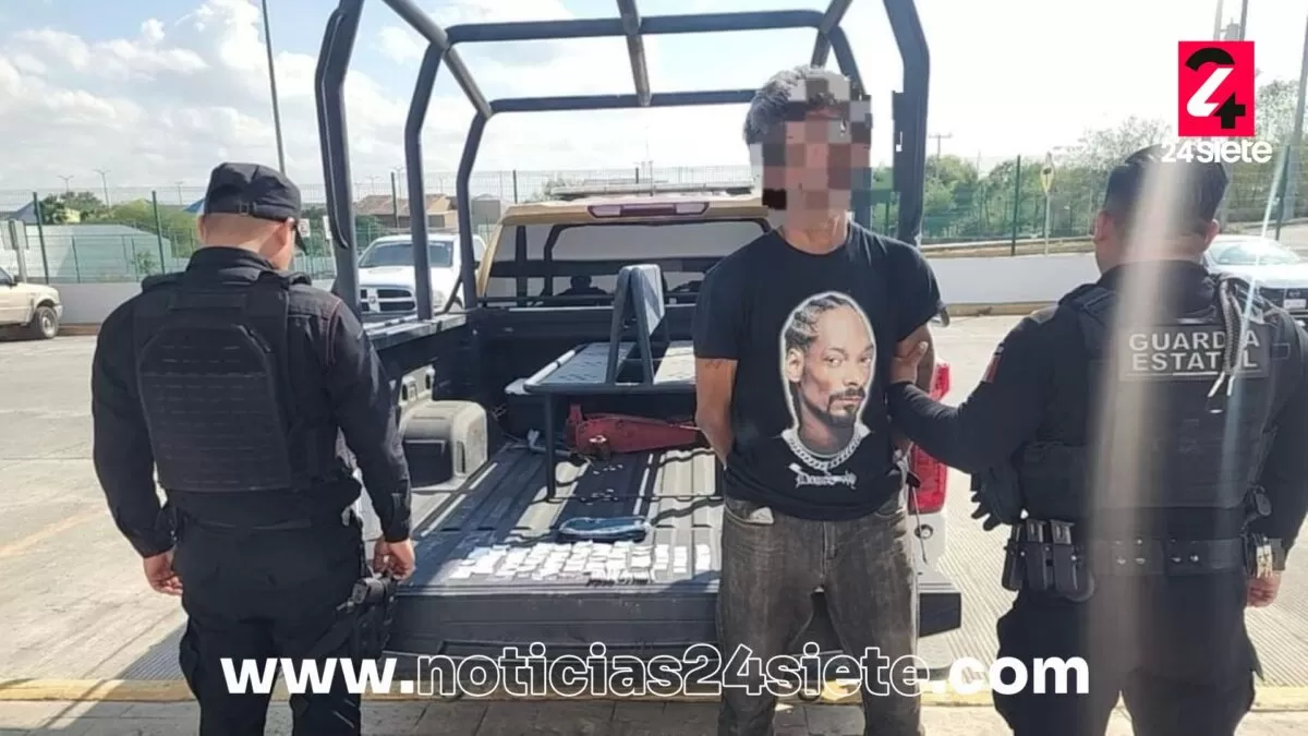 Detienen a hombre con más de 80 dosis de droga en Reynosa