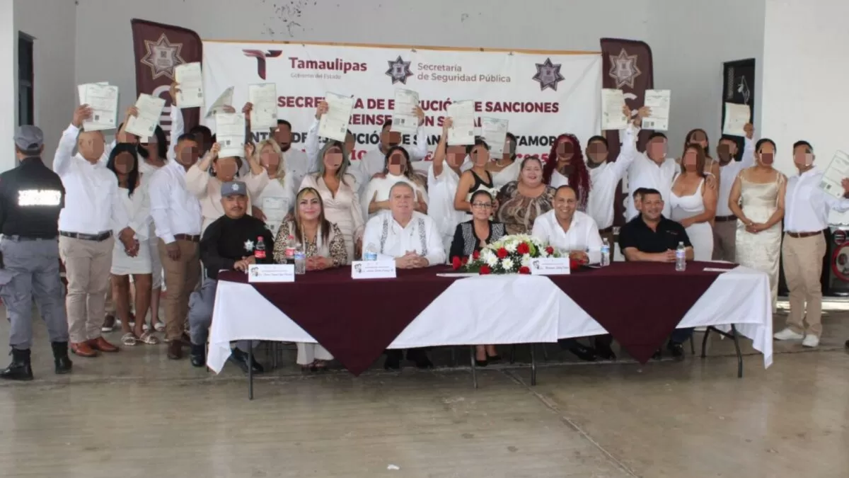 CEDES Matamoros celebra matrimonios colectivos de 18 personas