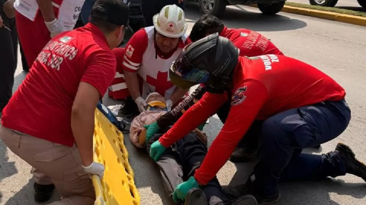 Señor de la tercera edad es arrollado al cruzar la avenida Hidalgo de Tampico