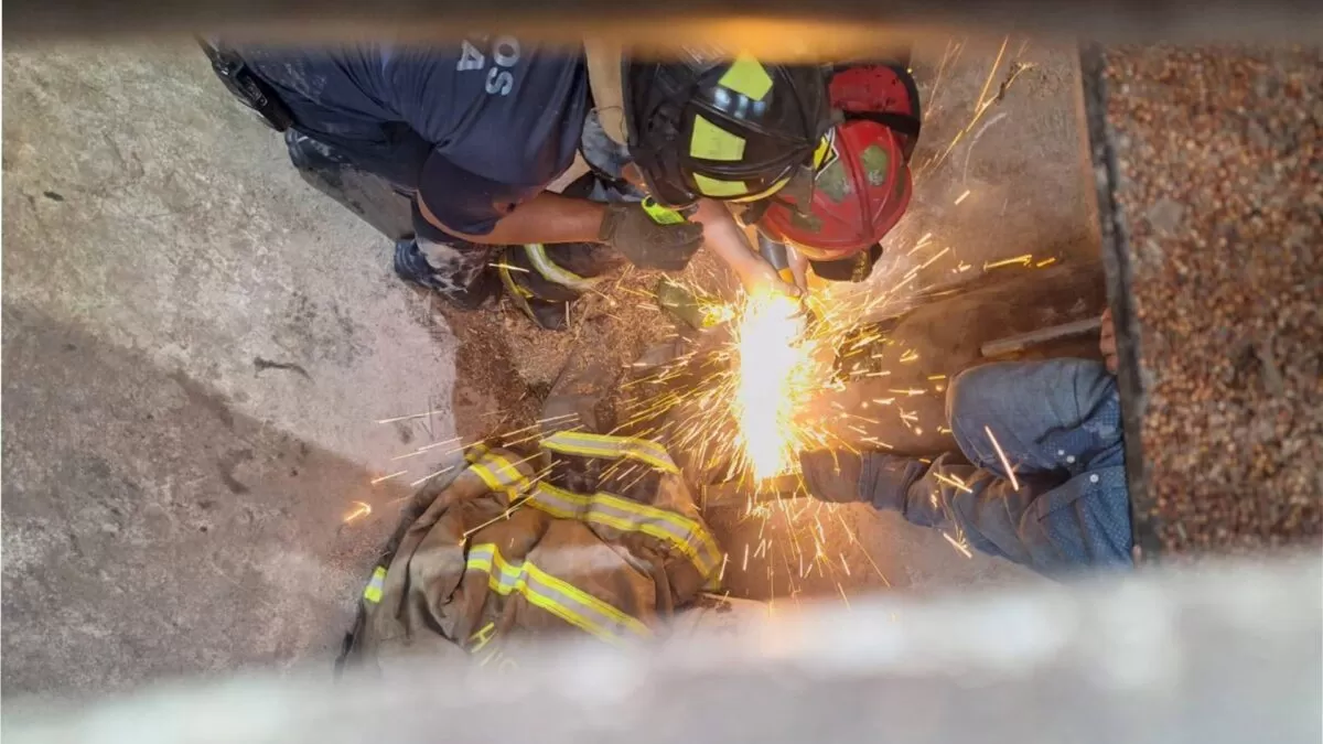 Trabajador pierde el pie tras quedar prensado en una máquina de grano en Reynosa