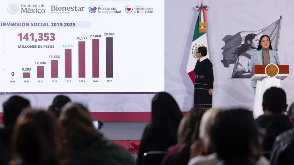 Más de un millón reciben la Pensión para Personas con Discapacidad en 2025