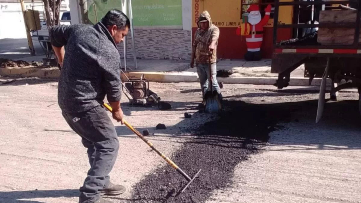 Tras lluvias, Municipio repara daños en avenida 27 de Victoria