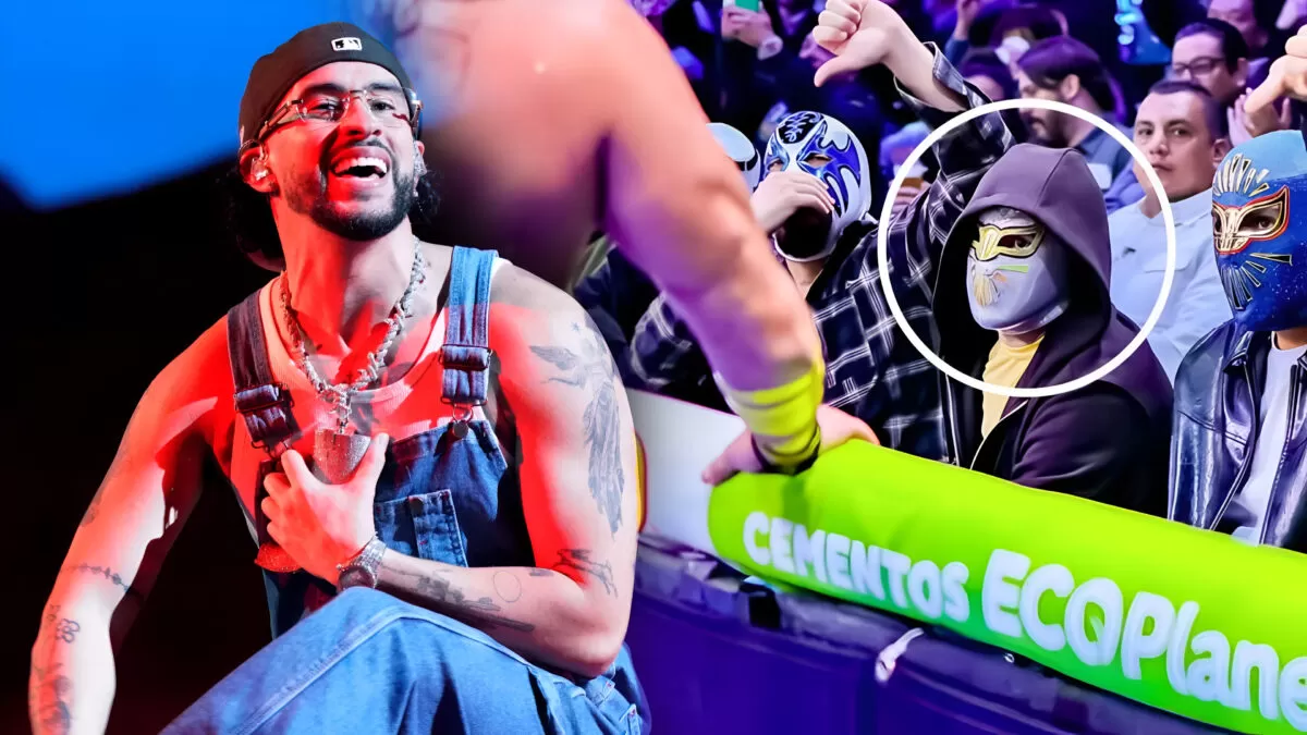Bad Bunny sorprende en la Arena México oculto bajo una máscara de ‘Místico’