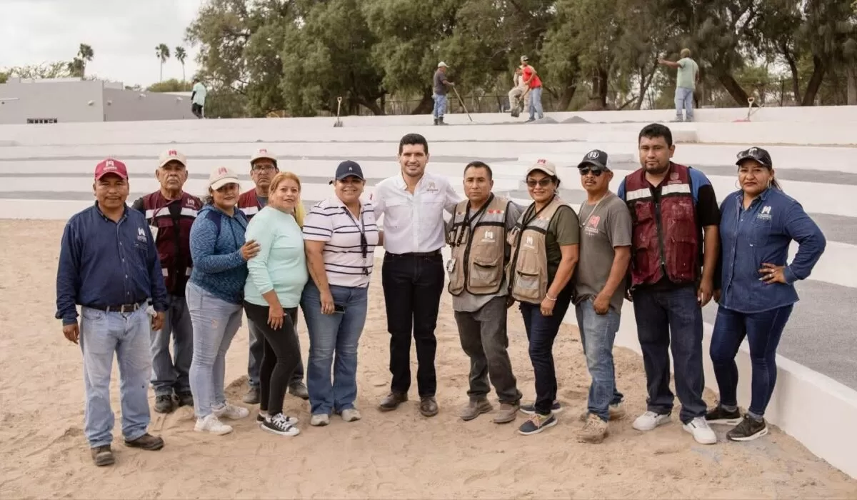 Avanza la rehabilitación del Parque Niños Héroes y mejoras viales en Matamoros