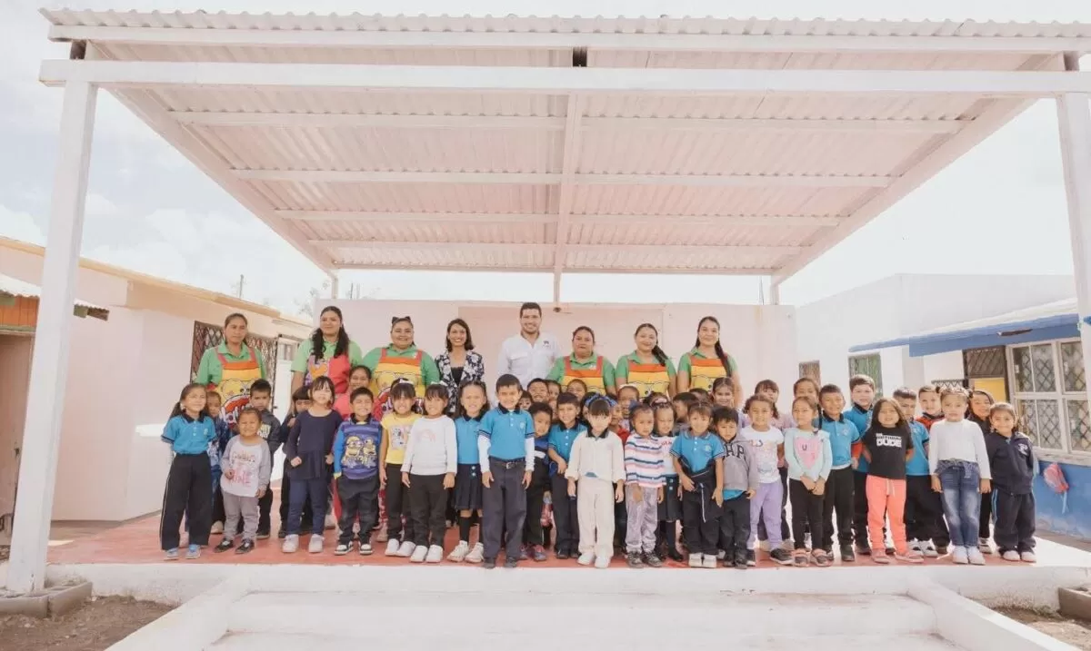 Gobierno de Beto Granados Supervisa Obra de Techumbre en el Jardín de Niños del Poblado Las Higuerillas