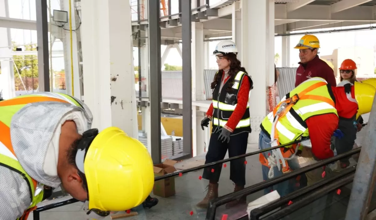 Carmen Lilia supervisa avances del Museo de Ciencia y Tecnología en Nuevo Laredo