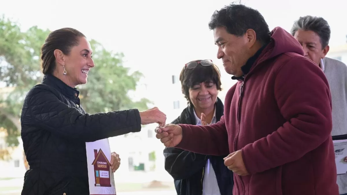Claudia Sheinbaum entrega viviendas para el bienestar en Reynosa