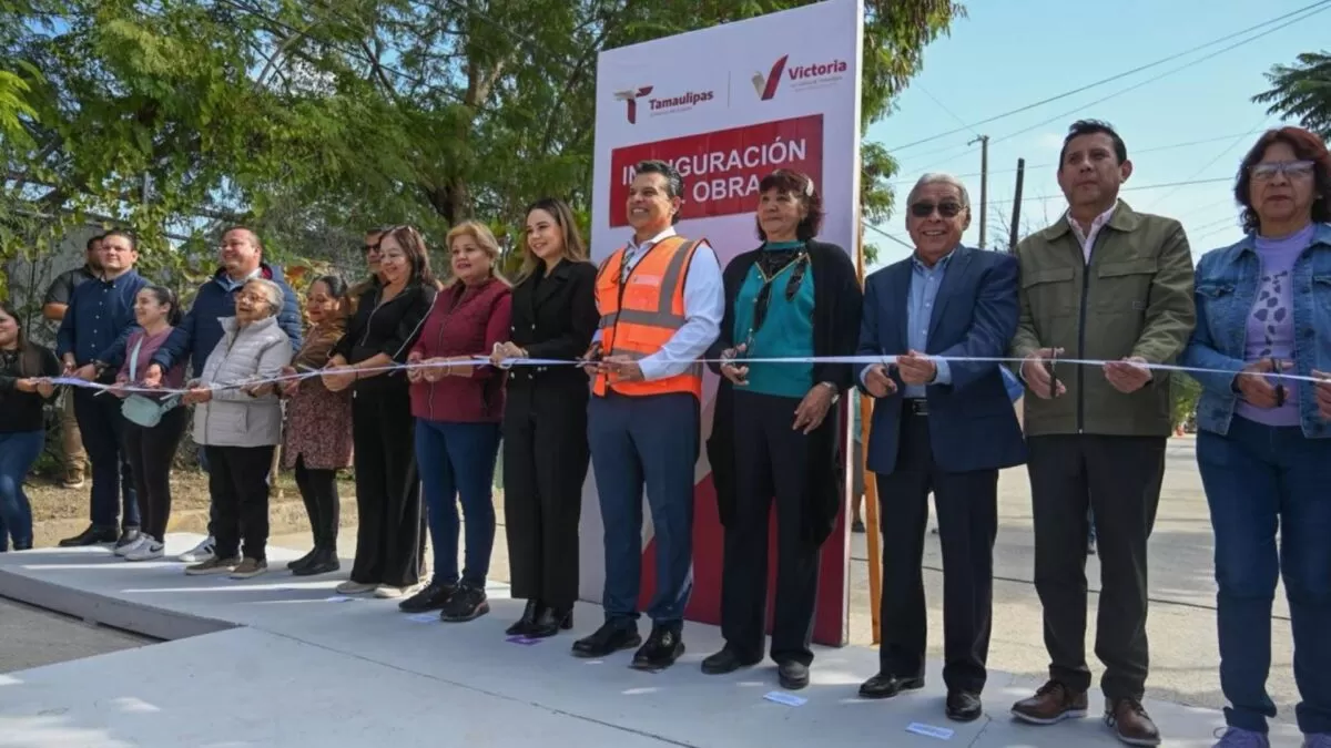 Entregan nuevas calles pavimentadas en la colonia Obrera de Victoria