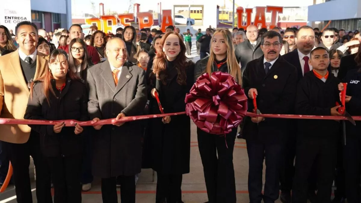 Inauguran techumbre y estacionamiento en la Prepa UAT Nuevo Laredo