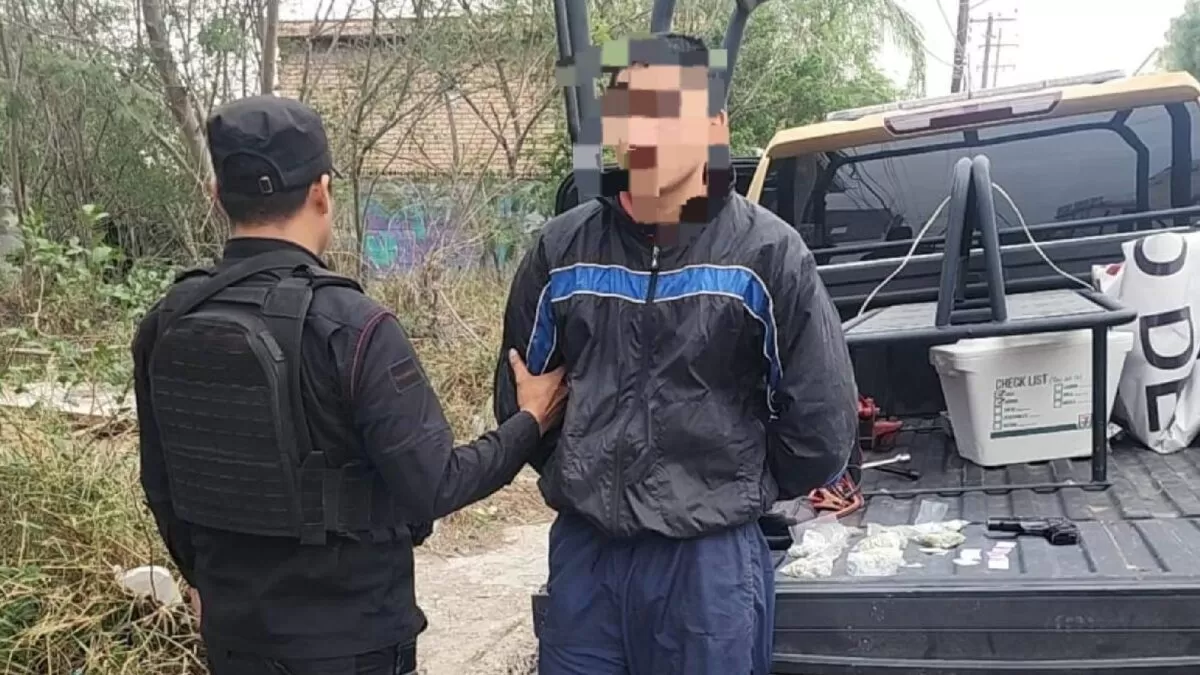 Detienen a hombre con drogas en pleno centro de Reynosa