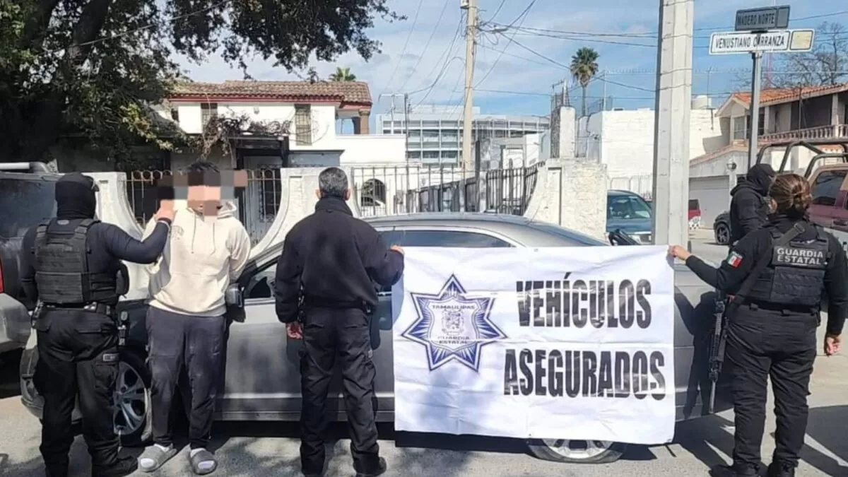 Detienen a hombre con droga tras persecución en Reynosa