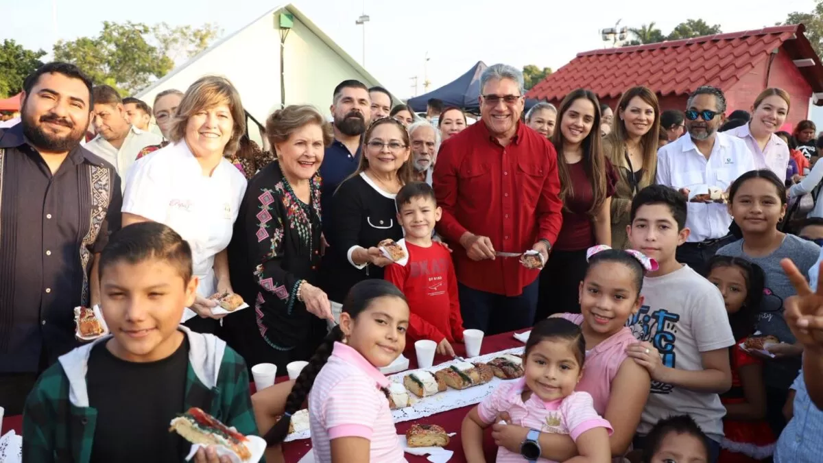Más de 7 mil personas celebraron Día de Reyes con mega rosca en Altamira