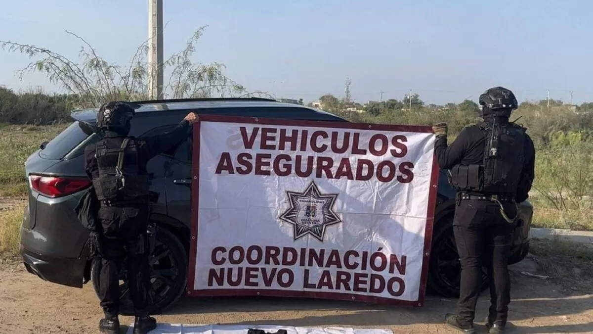 Agresión armada en Nuevo Laredo deja armas y vehículo asegurados