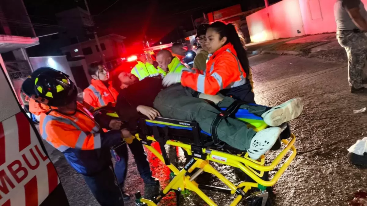 Fuerte choque múltiple deja lesionados en la colonia Los Pinos en Madero