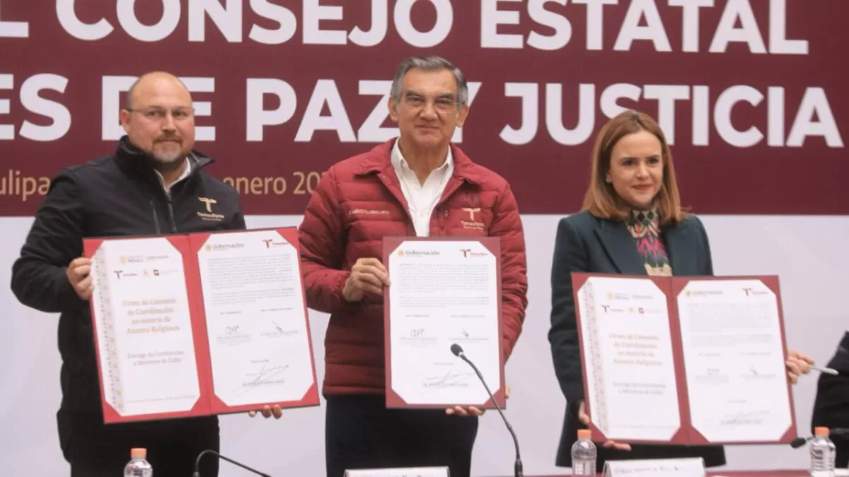 Tamaulipas instala Consejos de Paz y es pionero en entregar títulos a asociaciones religiosas