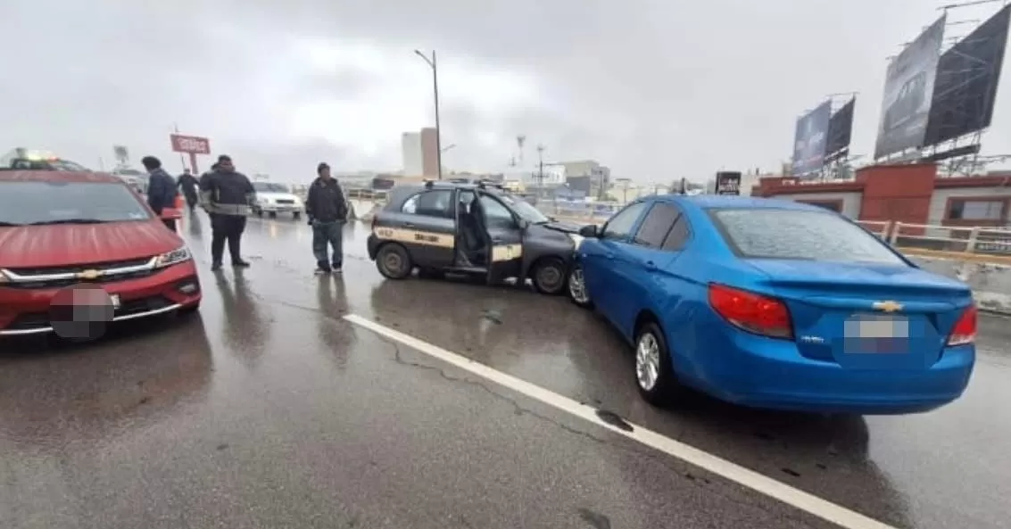 Carambola provoca intenso tráfico en la avenida Hidalgo de Tampico
