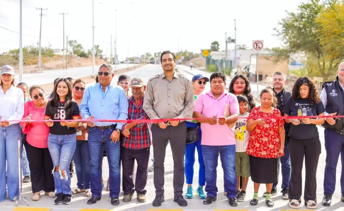Inauguraron Alcalde y familias de Puerta Sur y Nuevo México la calle Morelos